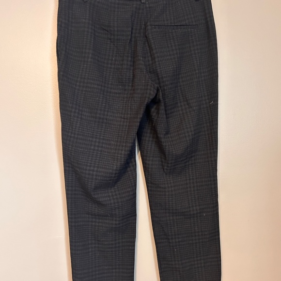 Women's Black Plaid Dress Pants - Picture 3 of 4